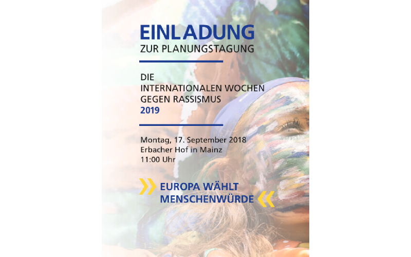 Einladung zur Planungstagung im September 2018