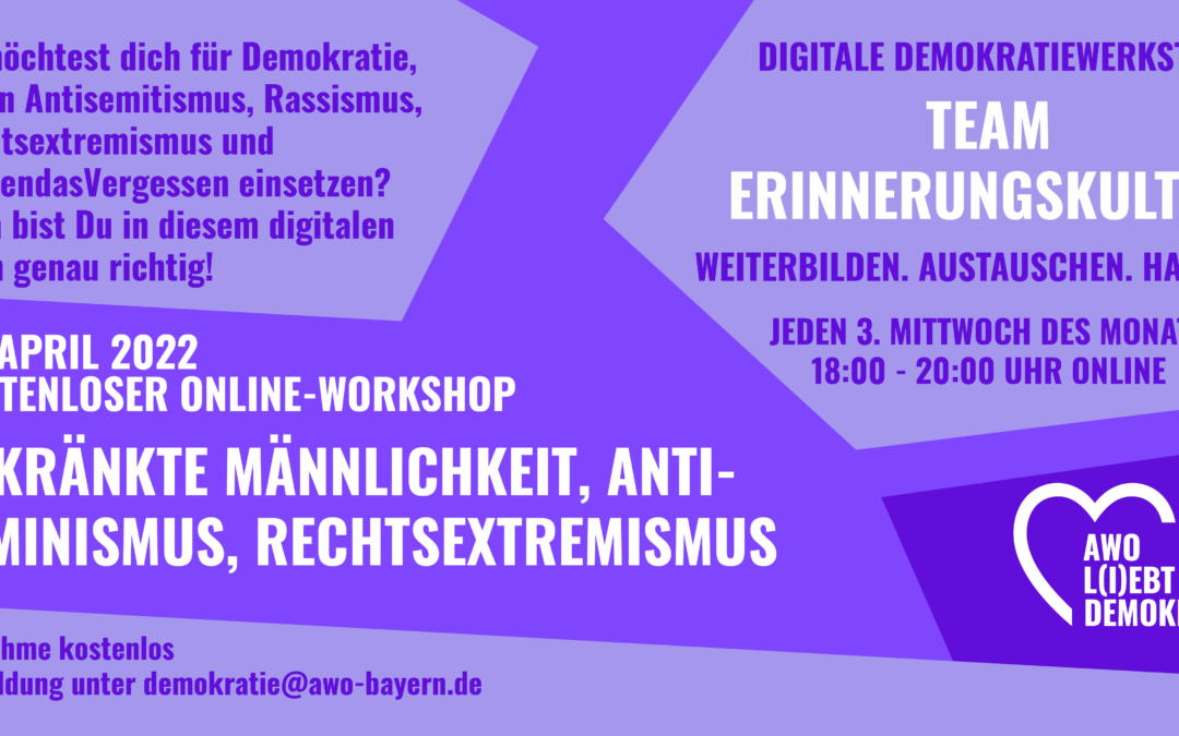 Kostenloser Online-Workshop | Gekränkte Männlichkeit und Rechtsextremismus