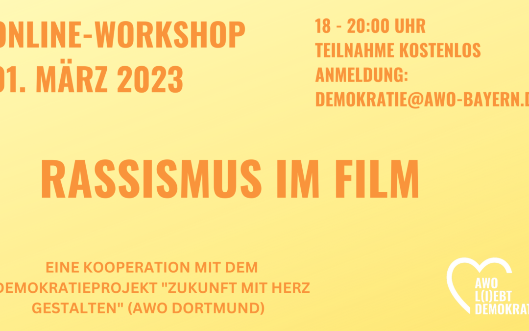 Kostenloser Online-Workshop: Rassismus im Film