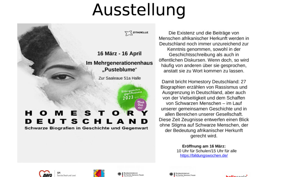 Ausstellung – Homestory Deutschland – Schwarze Biografien in Geschichte und Gegenwart
