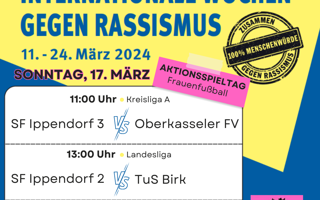 Aktionsspieltag gegen Rassismus –  Frauenfußball Sportfreunde Ippendorf