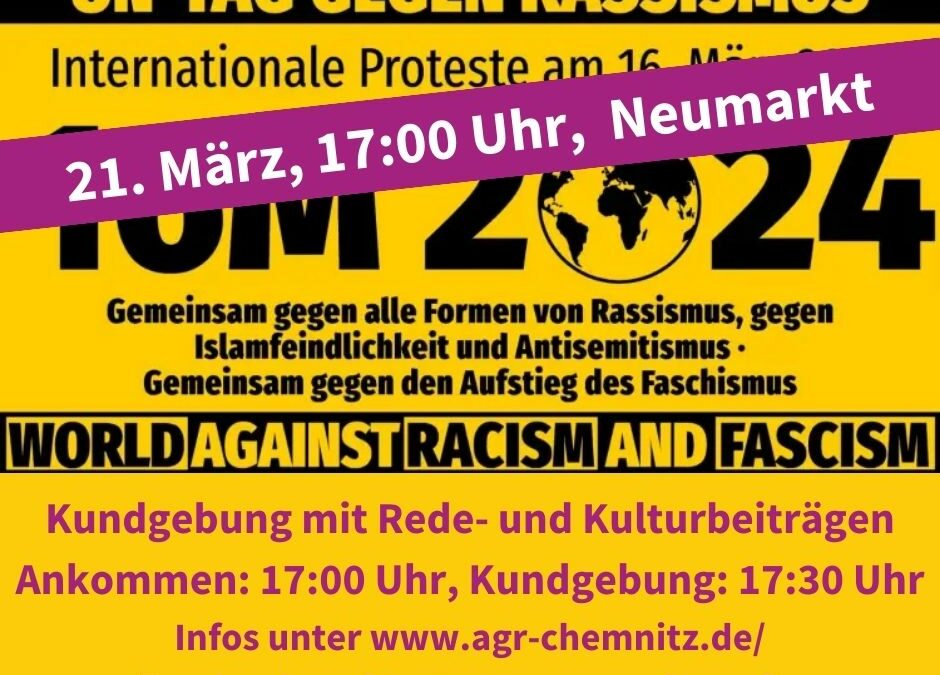 Gemeinsam auf die Straße für eine Welt ohne Rassismus und Faschismus
